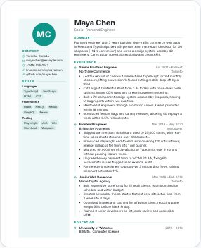 Aurora résumé template
